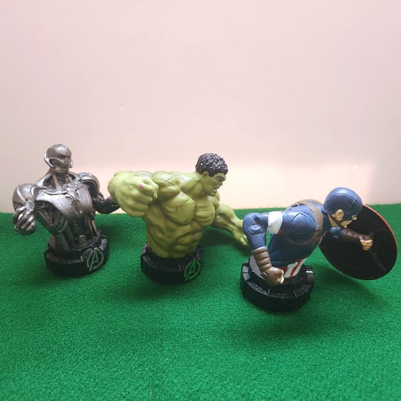Marvel Mini Busts Age of Ultron Hulk Ultron Captain America Lot of 3 Figures - Picture 4 of 8